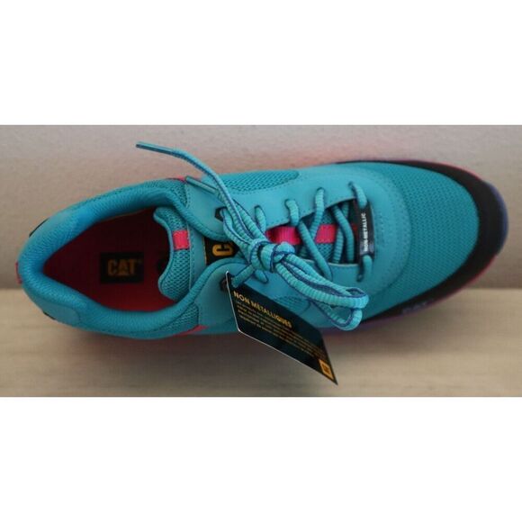 Caterpillar P91334 Women's Sz 10M Tile Blue Quake Composite Toe Work Shoes - Picture 5 of 13
